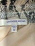 Lavender Brown Animal Print Ivory Shorts Size M - photo 3