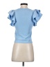Zara Blue Short Sleeve Top Size S - photo 2
