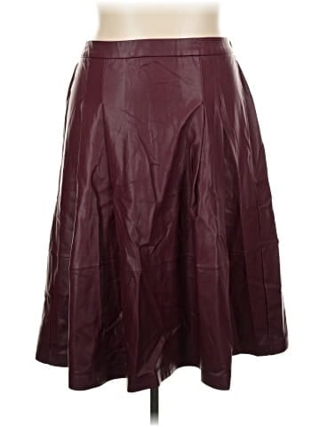 ELOQUII Faux Leather Skirt (view 1)