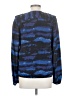 Tory Burch 100% Silk Blue Long Sleeve Silk Top Size 4 - photo 2