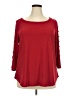Love Scarlett Red 3/4 Sleeve Top Size 2X - photo 1
