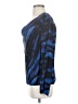 Tory Burch 100% Silk Blue Long Sleeve Silk Top Size 4 - photo 5