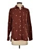 Madewell Floral Brown Long Sleeve Button-Down Shirt Size XS - photo 1
