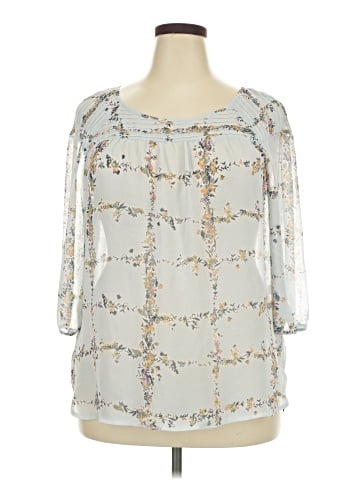 LC Lauren Conrad 3/4 Sleeve Blouse (view 1)