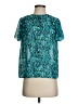 Shein Teal Short Sleeve Blouse Size 4 - photo 1
