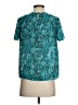 Shein Teal Short Sleeve Blouse Size 4 - photo 2