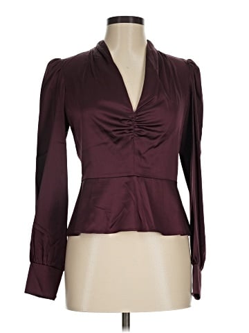 Veronica Beard Long Sleeve Silk Top (view 1)