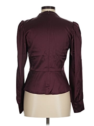 Veronica Beard Long Sleeve Silk Top (view 2)