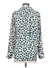 Ann Taylor 100% Polyester Animal Print Teal Long Sleeve Blouse Size XS - photo 2