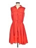 Speed Control 100% Polyester Solid Orange Casual Dress Size M - photo 1