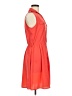Speed Control 100% Polyester Solid Orange Casual Dress Size M - photo 4