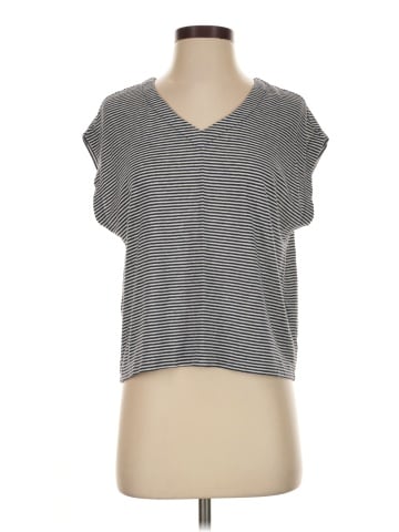 Madewell Relaxed V-Neck Tee in Stripe (view 1)