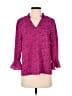 CeCe Purple 3/4 Sleeve Blouse Size S - photo 1