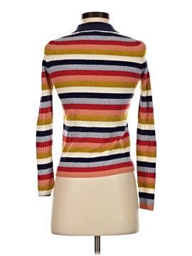 Madewell Mockneck Pullover Sweater in Stripe (view 2)