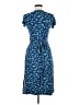 Boden Print Blue Cocktail Dress Size 8L - photo 2