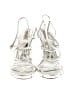 Badgley Mischka Metallic Silver Sandals Size 10 - photo 2