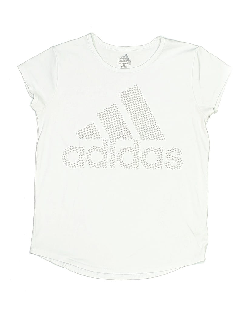 Pre-owned Adidas Originals Kids' Short Sleeve T-shirt In White