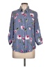 BCX 100% Polyester Floral Blue 3/4 Sleeve Blouse Size M - photo 1
