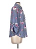 BCX 100% Polyester Floral Blue 3/4 Sleeve Blouse Size M - photo 4