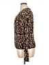 White House Black Market Animal Print Brown Pullover Sweater Size XL - photo 5
