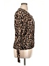 White House Black Market Animal Print Brown Pullover Sweater Size XL - photo 4