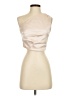 THATSSOFETCH Ivory Sleeveless Blouse Size 4 - photo 1