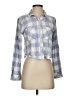 Rails 100% Rayon Checkered-gingham Blue Long Sleeve Blouse Size S - photo 1