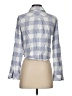 Rails 100% Rayon Checkered-gingham Blue Long Sleeve Blouse Size S - photo 2