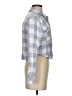Rails 100% Rayon Checkered-gingham Blue Long Sleeve Blouse Size S - photo 4