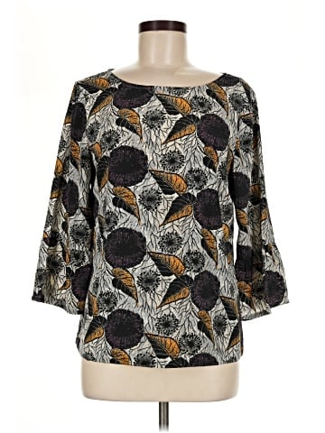 Porridge 3/4 Sleeve Blouse (view 1)