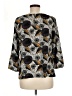 Porridge 100% Polyester Gray 3/4 Sleeve Blouse Size Med (2) - photo 2