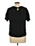 H&M Stars Black Short Sleeve Blouse Size 12 - photo 2