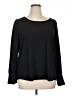 Ann Taylor LOFT 100% Polyester Black Long Sleeve Blouse Size XL - photo 1