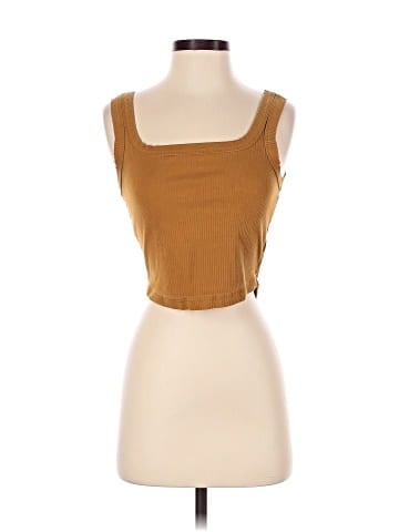 Madewell The Tailored Crop Tank in Sleekhold (view 1)