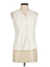 Talbots 100% Cotton Ivory Sleeveless Blouse Size 6 - photo 1