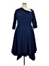 Kay Unger Solid Blue Cocktail Dress Size 18 - photo 1