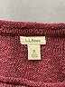 L.L.Bean 100% Cotton Solid Burgundy Pullover Sweater Size M - photo 7