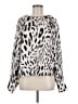 Sanctuary 100% Lyocell Animal Print Ivory Long Sleeve Blouse Size M - photo 1