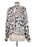 Sanctuary 100% Lyocell Animal Print Ivory Long Sleeve Blouse Size M - photo 2