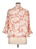 Adrienne Vittadini 100% Polyester Orange 3/4 Sleeve Blouse Size XL - photo 2