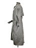 Gallery 100% Nylon Gray Trenchcoat Size 6 - photo 5