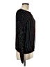 Judith Ann 100% Silk Black Long Sleeve Silk Top Size M - photo 4