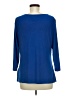 Jaclyn Smith Blue 3/4 Sleeve Top Size M - photo 2
