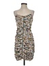 Boston Proper Print Gray Cocktail Dress Size 0 - photo 1