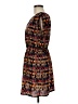Papaya 100% Polyester Print Black Casual Dress Size M - photo 5