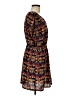Papaya 100% Polyester Print Black Casual Dress Size M - photo 4