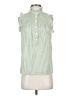 J.Crew 100% Cotton Green Sleeveless Button-Down Shirt Size XXS - photo 1