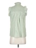 J.Crew 100% Cotton Green Sleeveless Button-Down Shirt Size XXS - photo 2
