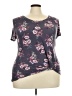 Nine Britton Gray Short Sleeve Top Size XXL - photo 1