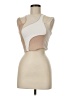 Shein Tan Sleeveless T-Shirt Size 6 - photo 1